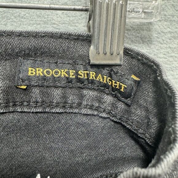 Lucky Brand Jeans Women 6/28 Black MidRise Brooke Straight Denim Comfort Stretch - Picture 5 of 13